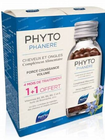 Phyto Phytophanre Anti-Har outing & Broze Nagels DUO 2×120 caps